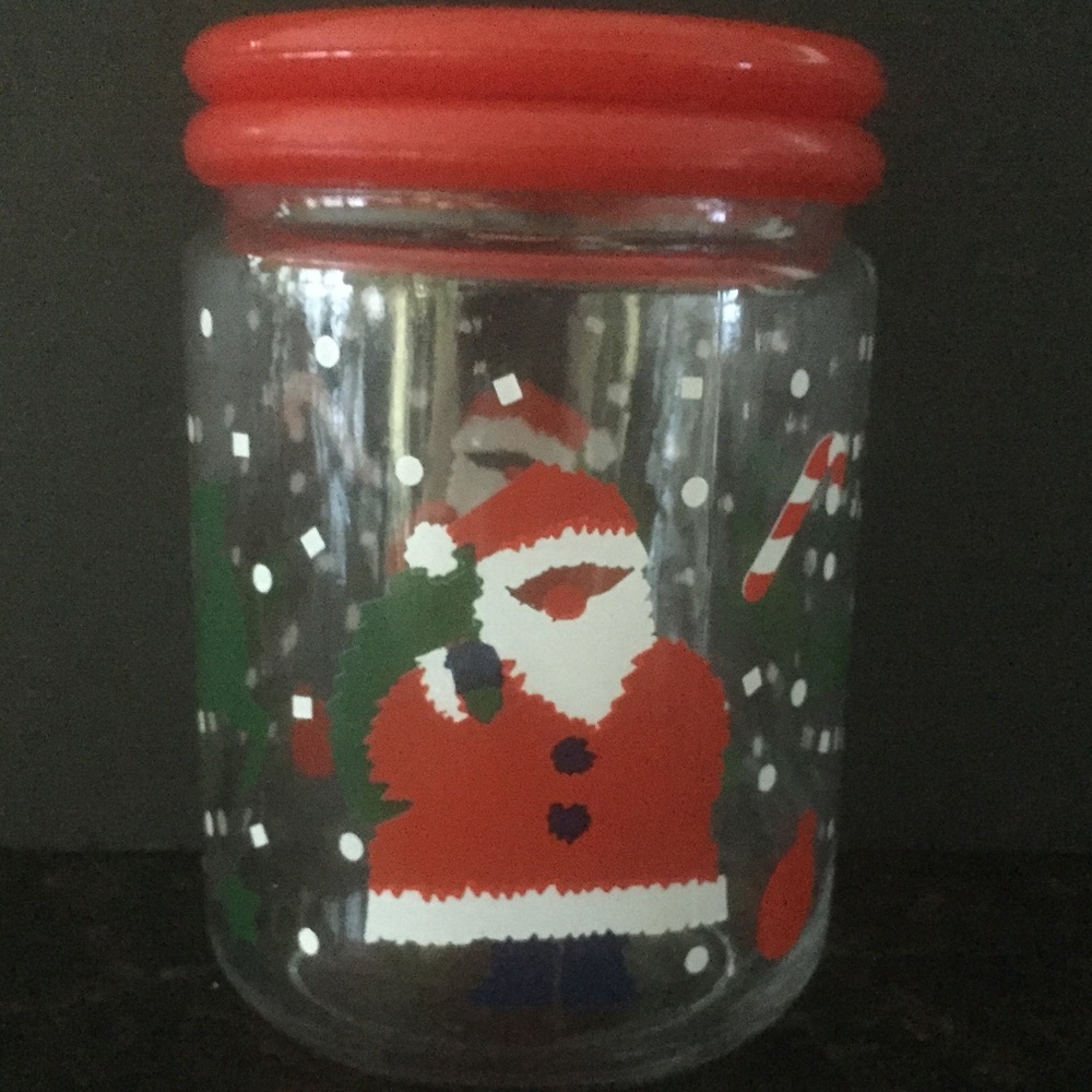 Santa & Reindeer Christmas Candy/Treats Jar/Snow/Trees & More/NEW!